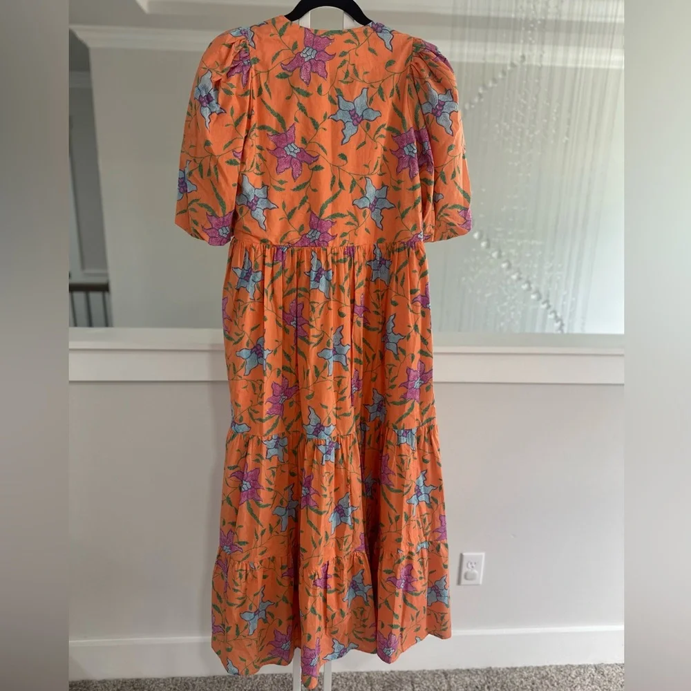 Tuckernuck Hyacinth House Orange Floral Dress - Picture 6 of 6